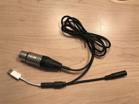 Line Level Xlr Microphone Adapter Kit With Usb C To Headphone Adapter