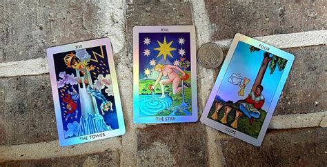 Reflective Rider Waite Holographic Tarot Small Tarot Deck Etsy