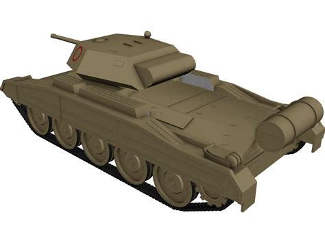 Crusader Tank 3D Model - 3DCADBrowser