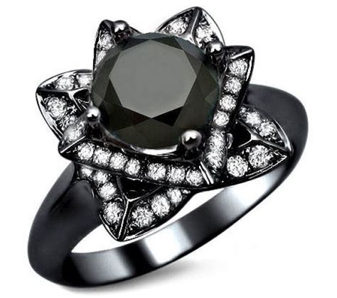 Black Diamond Engagement Rings