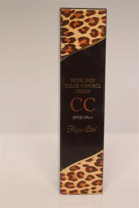 Hope Girl Nude Skin Color Control Cream Daisy Beauty