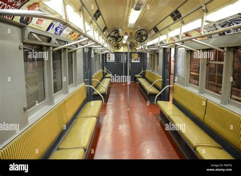 New York Transit Museum Carriage Subway Vintage Subway 1948 Ceiling