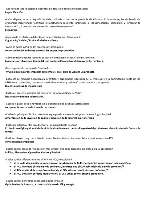 Preguntero 2 Parcial Tecnologias Para La Sustentabilidad Siglo 21