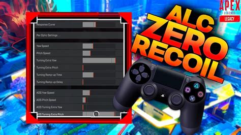 Best Alc Controller Settings In Apex Legends Season No Recoil Youtube