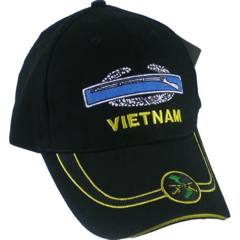 Eagle Crest - Combat Infantryman Badge Vietnam Veteran Mens Cap [Black ...