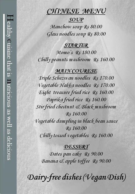 Menu At Fu King Chinese Bengaluru