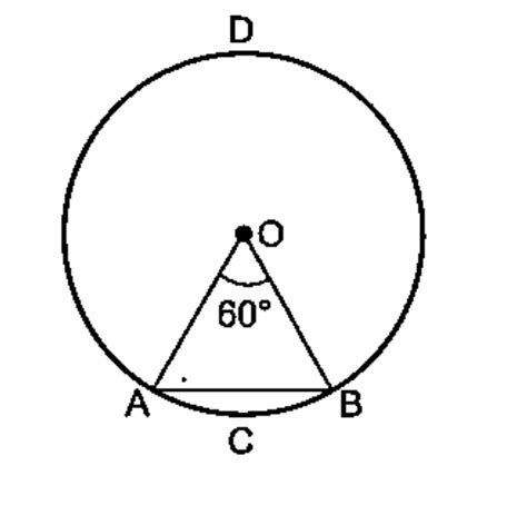 A Chord Of A Circle Of Radius 10 Cm Subtends A Right Angle At The Cent