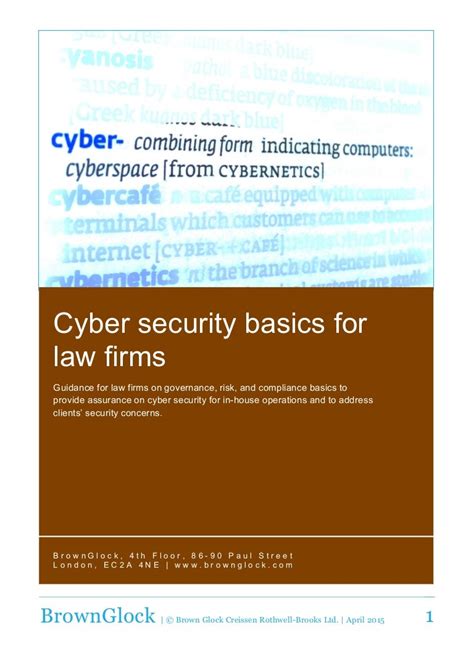 Cyber Security Basics For Law Firms