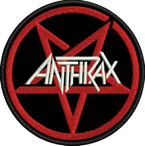 Parche Bordado Anthrax X Cm Metalero Meses Sin Inter S