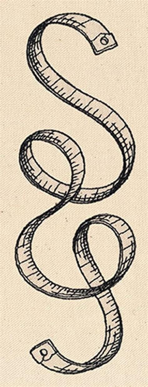 Sewing Measuring Tape Tattoo