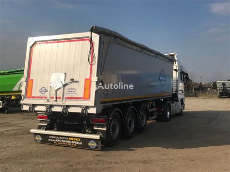 Bodex 41 m3 tipper semi trailer for sale Poland Wodzisław Śląski WB29853