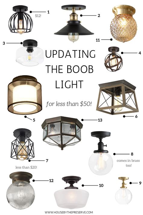 Boob Light Alternatives Flush Semi Flush Ceiling Lights Artofit