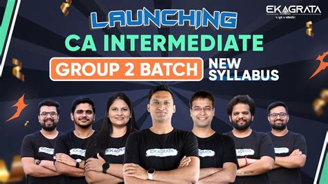 Grand Launching CA Intermediate May 2024 Batch New Syllabus