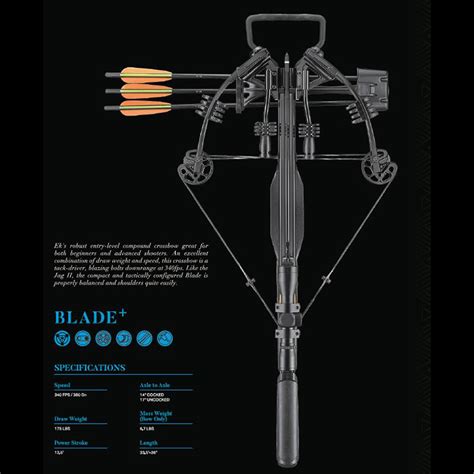 Ek Archery Blade Compound Crossbow 175lbs Black