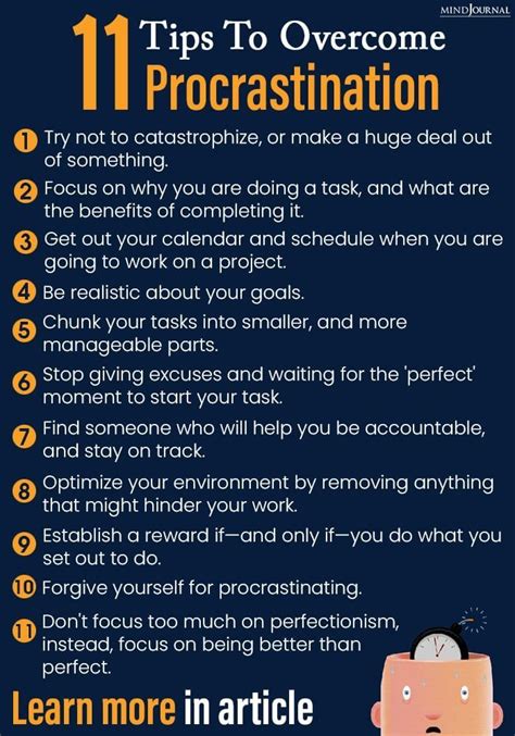 Tips To Overcome Procrastination Procrastination Motivation