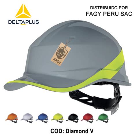 Casco Diamond V Con Cinta Reflectiva FAGY PERU Venta De EPPs