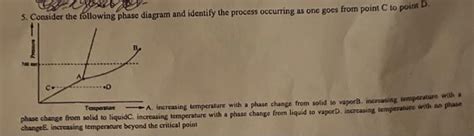 Solved 5. Consider the following phase diagram and identify | Chegg.com