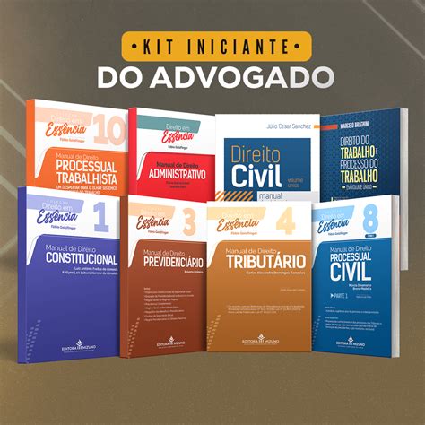 Kit Advogado Iniciante 8 Livros Essenciais Editora Mizuno