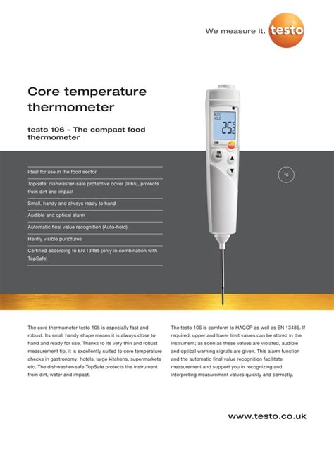 Testo Datasheet Pdf