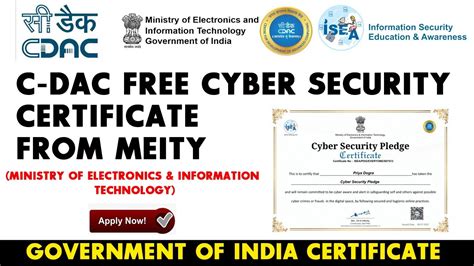 C Dac Free Cyber Security Certificate Government Of India Free Online