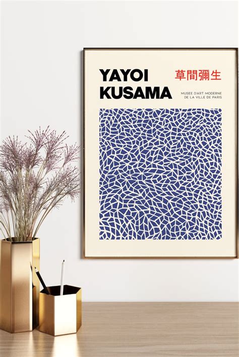 Yayoi Kusama Print Exhibition Poster Yayoi Kusama Print Etsy In