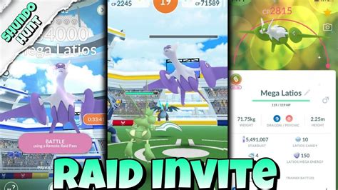 Mega Latios Raid Raid Invite Rajlife Youtube