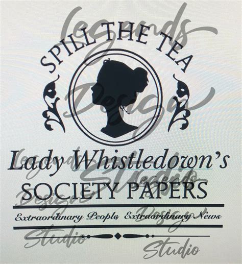 Lady Whistledown Svg Etsy