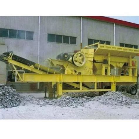 Jaw Crusher Mild Steel Kw Mobile Crushing Plant Capacity