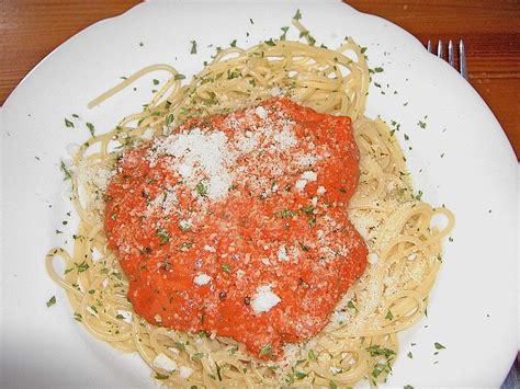 Tomaten Sahne Sauce Zu Nudeln Von Sambi Chefkoch