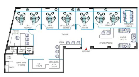 Dental Hospital Layout Plan Cadbull