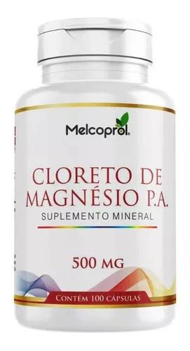 Cloreto De Magnésio P a 100 Cápsulas Melcoprol MercadoLivre