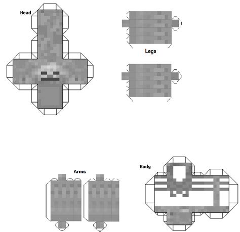 5new Minecraft Papercraft Skeleton Aanotherdayy