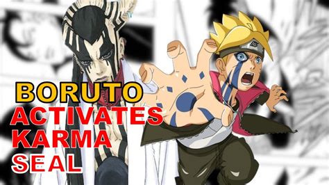 Boruto Activates Karma Seal Episode 187 Konohamaru Vs Koji Kashin