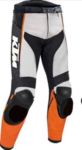 Ktm Racing Biker Motorcycle Leather Armoured Trouser Motorbike Leather