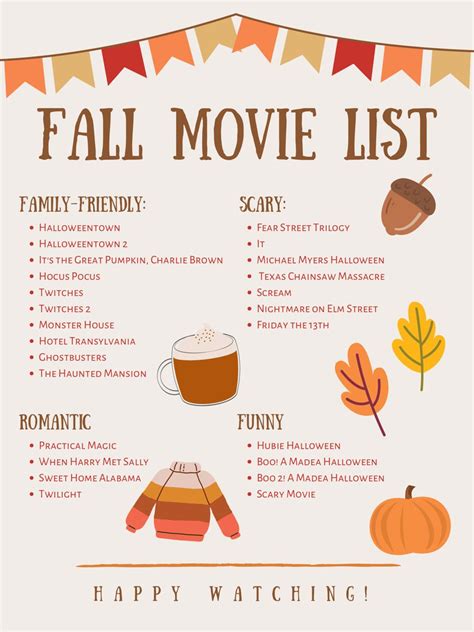 Fall movie list – Artofit