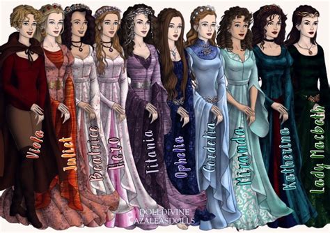 Female Shakespeare characters, created on the LotR character maker on ...