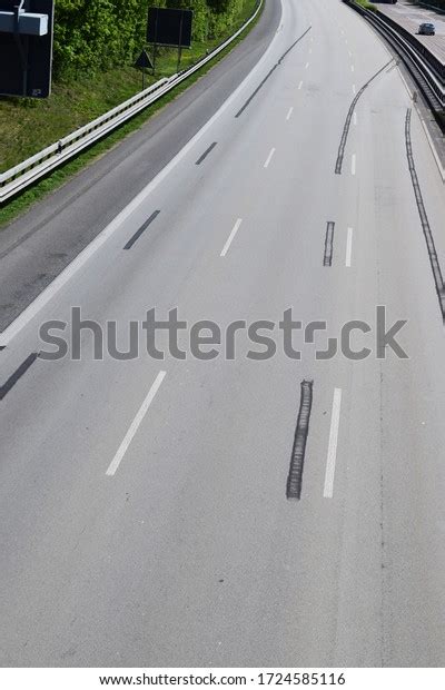 Autobahn Empty Damaged Rarely Seen Stock Photo 1724585116 Shutterstock