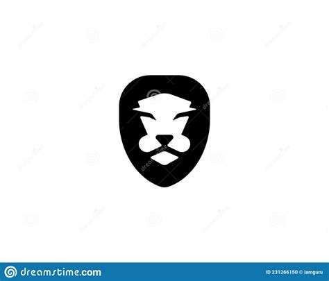 Lion Face Vector Logo Design Template Heraldic Premium King Predator