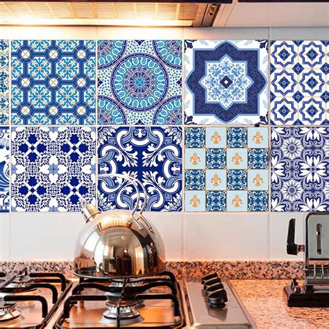 20 Unidades Mosaico De Azulejos De Pared Pegatina De Cocina Mercado Libre