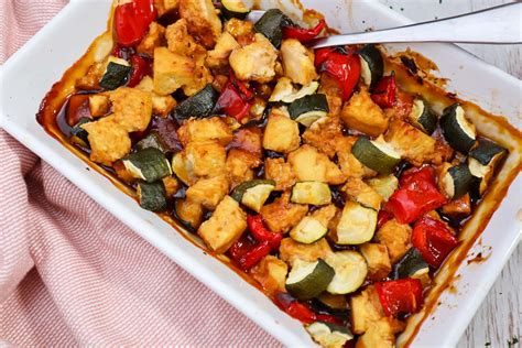 Vegan Honey Soy Tray Bake Withextraveg