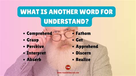 What Is Another Word For Understand Understand Synonyms Antonyms