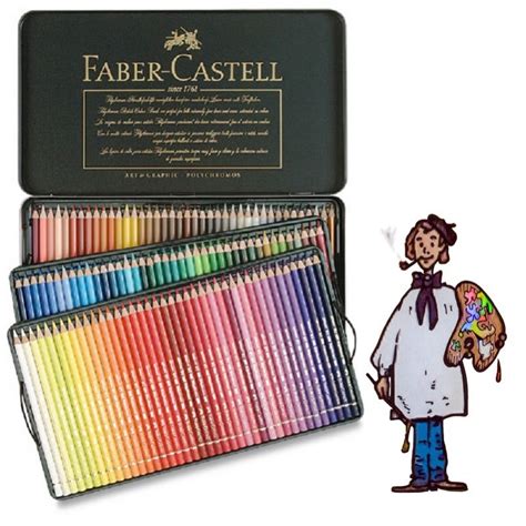 Caja Met Lica Polychromos Faber Castell Para Artistas Colores