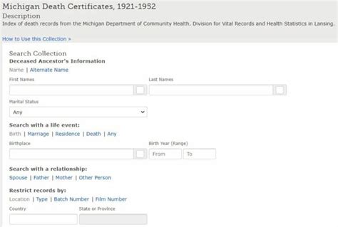 Michigan Death Records Search The Ultimate Guide 2024 Public