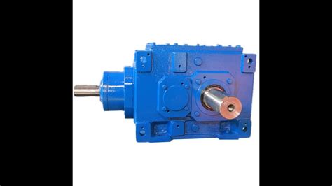 Hb Series Helical Bevel Right Angle Industrial Gearbox Youtube