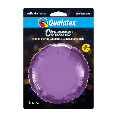 Bal O De Festa Microfoil Cm Redondo Chrome Roxo Unidade