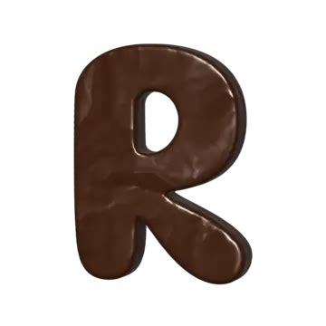 Effet De Texte Chocolat 3d Gratuit Lettre R Fond Transparent Modifiable