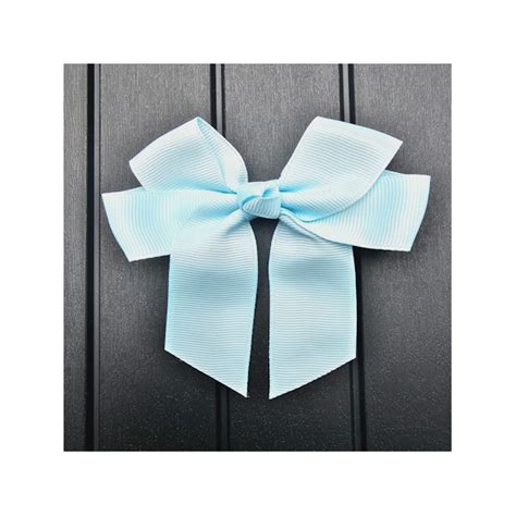 Lets Get Crafty Wholesale - Hair Bow/Ribbon with Clip - Sky Blue