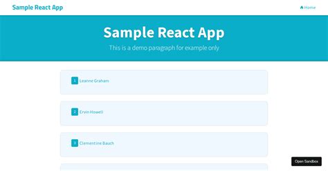 React Redux Sample App Codesandbox