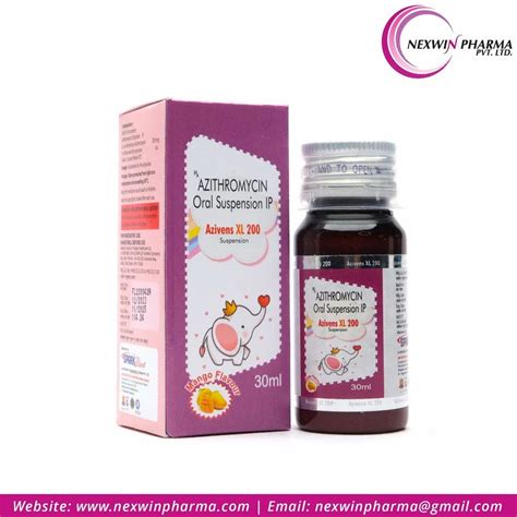Azithromycin Oral Suspension 200mg, 200mg/5ml at ₹ 103.8/box in Panchkula