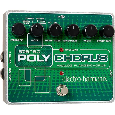 Electro-Harmonix XO Stereo Polychorus Analog Flanger and Chorus Guitar Effects Pedal | Musician ...